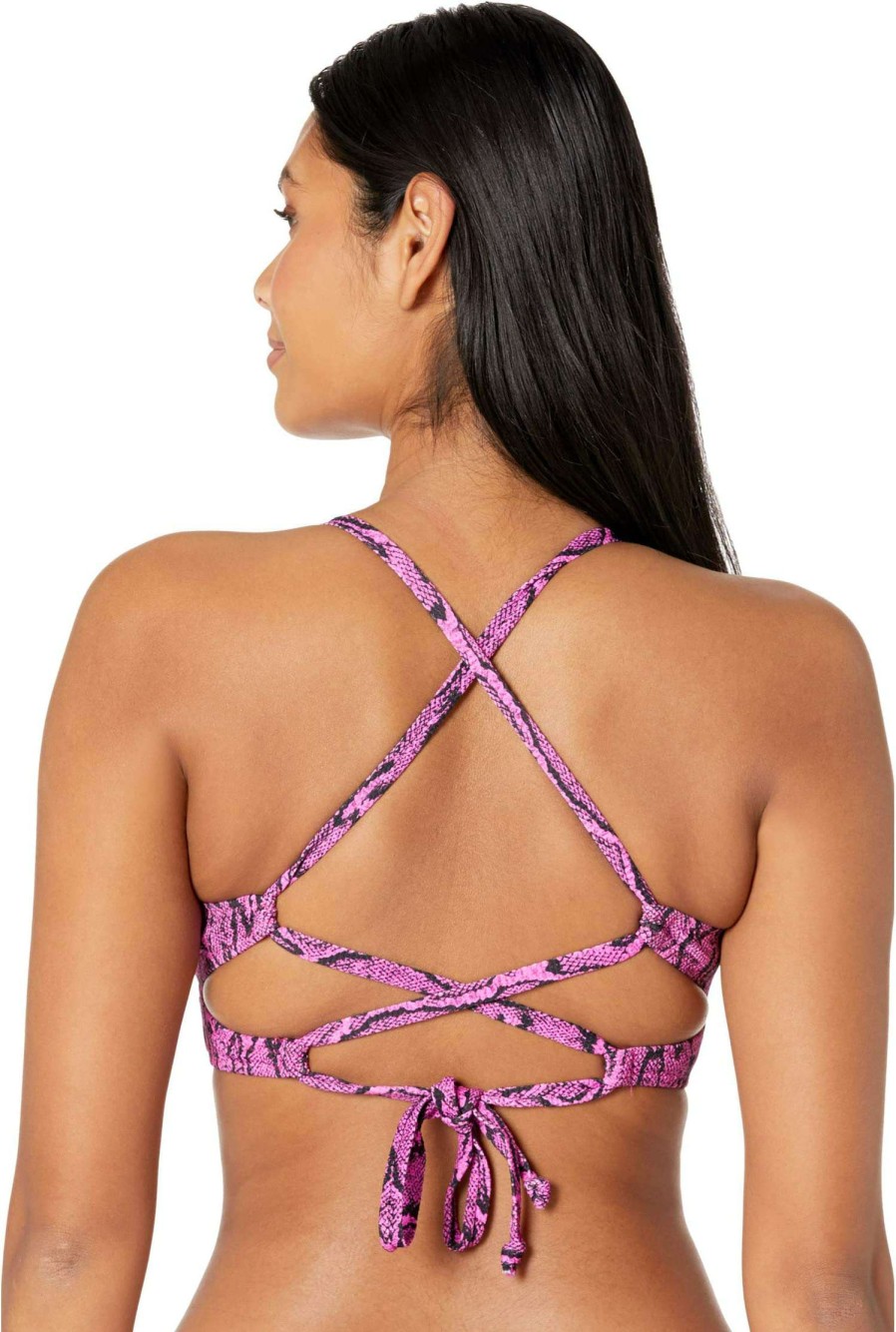 Swimwear * | Jessica Simpson Snake Charmer Cropped Cami Top