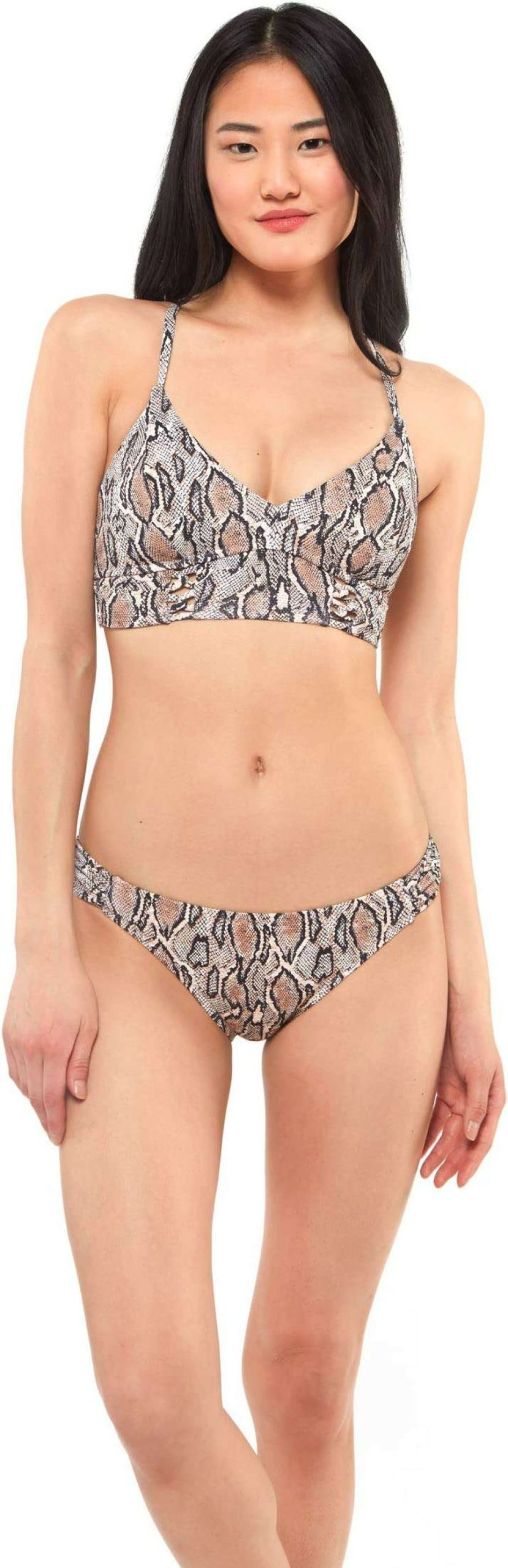 Swimwear * | Jessica Simpson Snake Charmer Cropped Cami Top