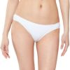 Swimwear * | Jessica Simpson Sweet Tooth Solids Side Shirred Hipster Bottoms