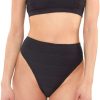 Swimwear * | Jessica Simpson Basic Solids One Shoulder Top