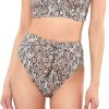 Swimwear * | Jessica Simpson Snake Charmer High-Waist Tie Bottoms