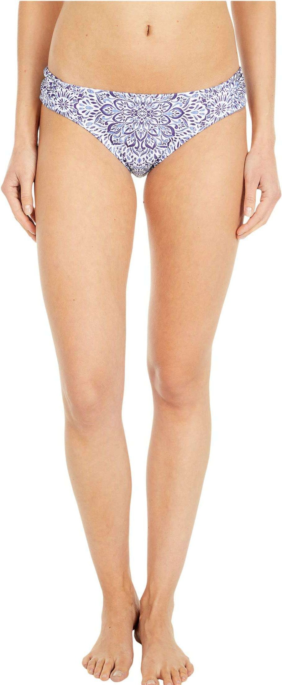 Swimwear * | Jessica Simpson Sweet Sunday Back Shirred Hipster Bottoms