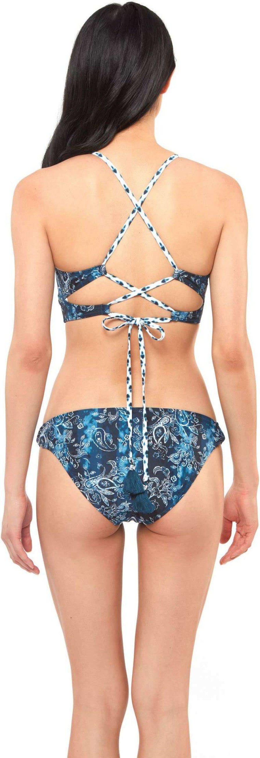 Swimwear * | Jessica Simpson Batik Babe Cropped Cami Top