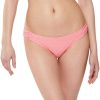 Swimwear * | Jessica Simpson Sweet Tooth Solids Side Shirred Hipster Bottoms