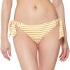 Swimwear * | Jessica Simpson Sunshine Stripe Thick Stripe Retro Bra Top