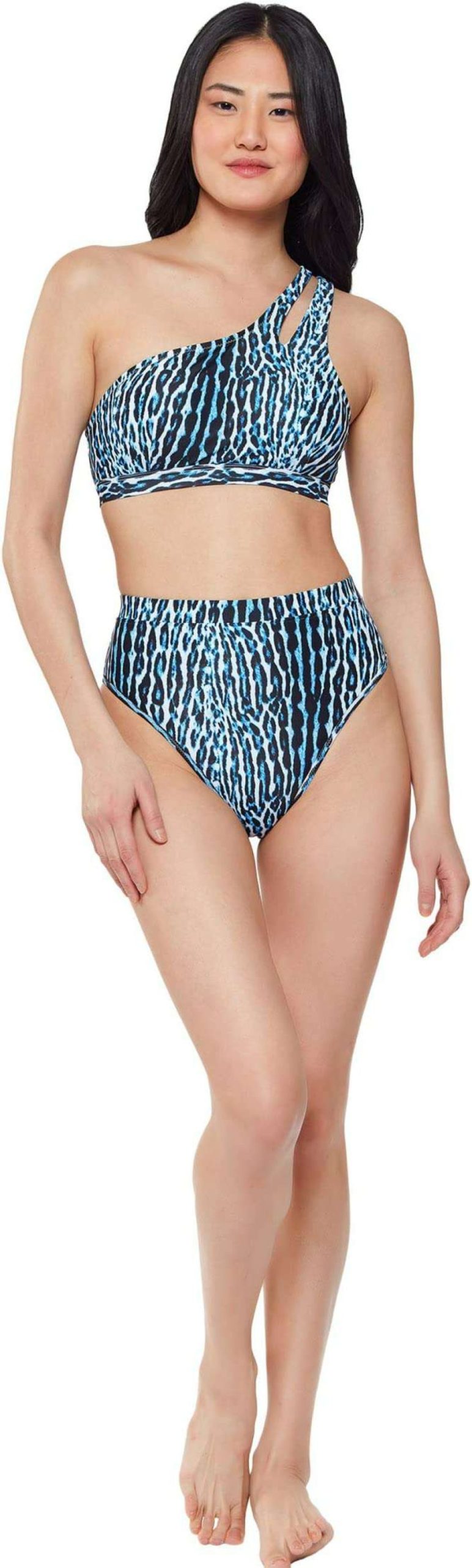 Swimwear * | Jessica Simpson Sassy Safari High-Waisted Bottoms