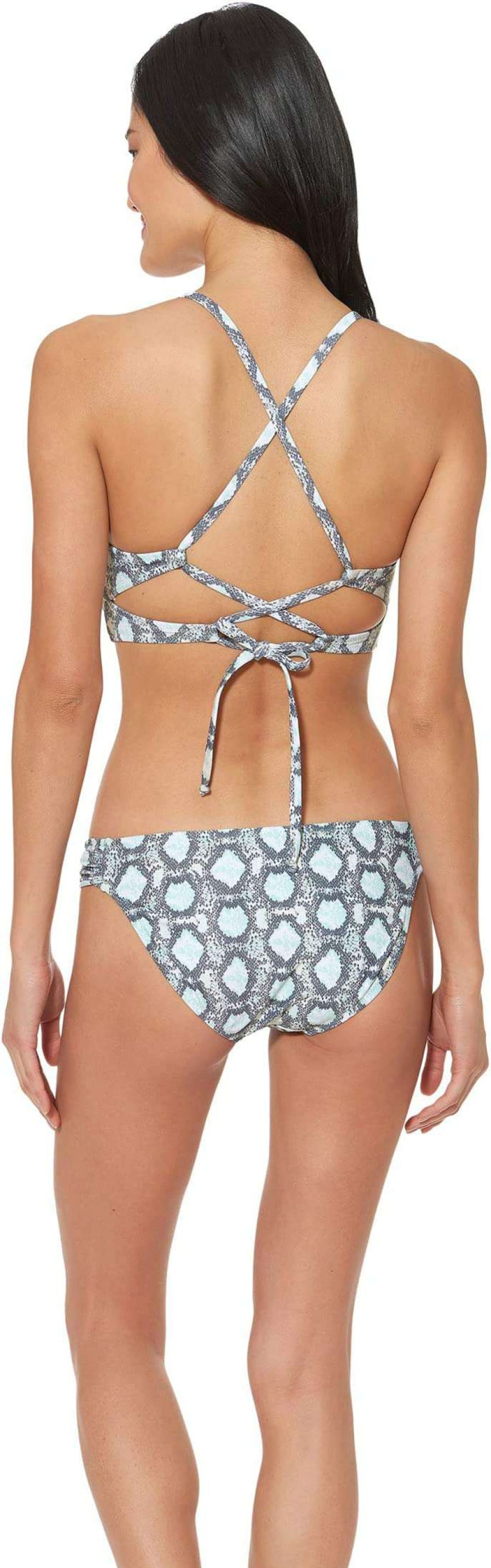 Swimwear * | Jessica Simpson Snake Eyes Cropped Cami Top